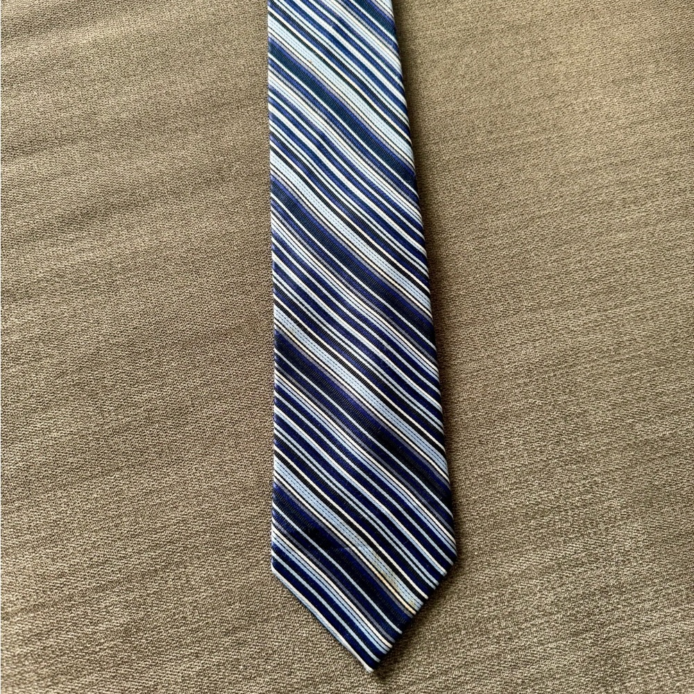 Henry Grethel Striped‎ Blue Tie
